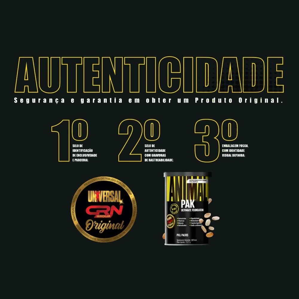 Animal Pak Ultimate Foundation Multivitamínico 30 Packs Universal Nutrition — Foto do produto