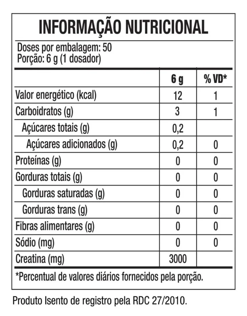 Creatine Black Skull Caveira Preta Turbo em pó sem sabor 300g — Foto do produto