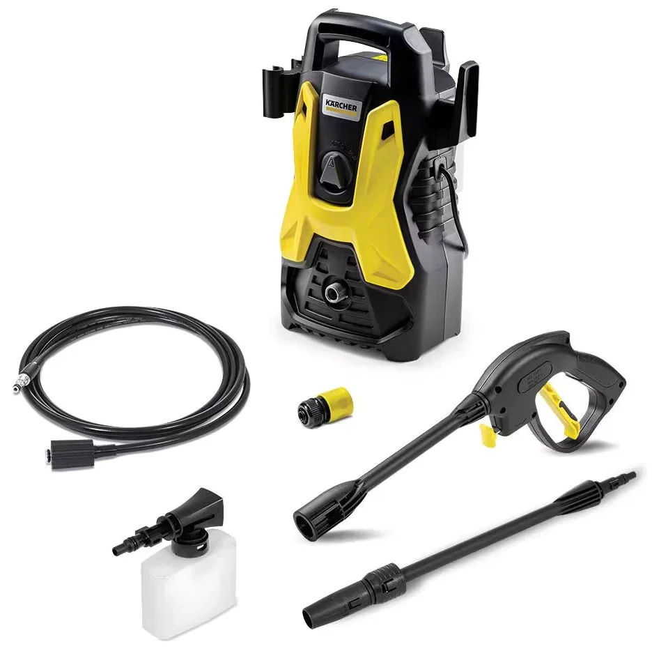 Lavadora de Alta Pressão Karcher Prática Black 1400W 1500 PSI Amarela — Foto do produto