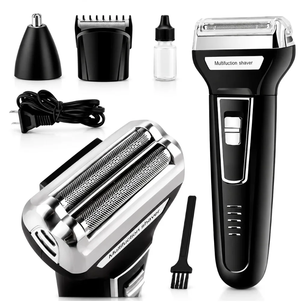 Máquina de cortar cabelo e barbeador Kemei KM-6558 3 em 1 recarregável — Foto do produto