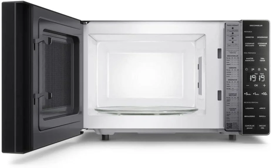 Micro-ondas Electrolux 23L cor Inox Efficient com Descongelamento Assistido — Foto do produto