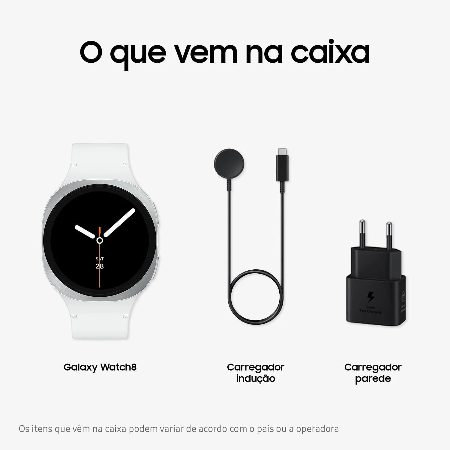 Smartwatch Samsung Galaxy Watch8 Cor Prata 44mm BT Galaxy AI com Tela em Cristal de Safira — Foto do produto