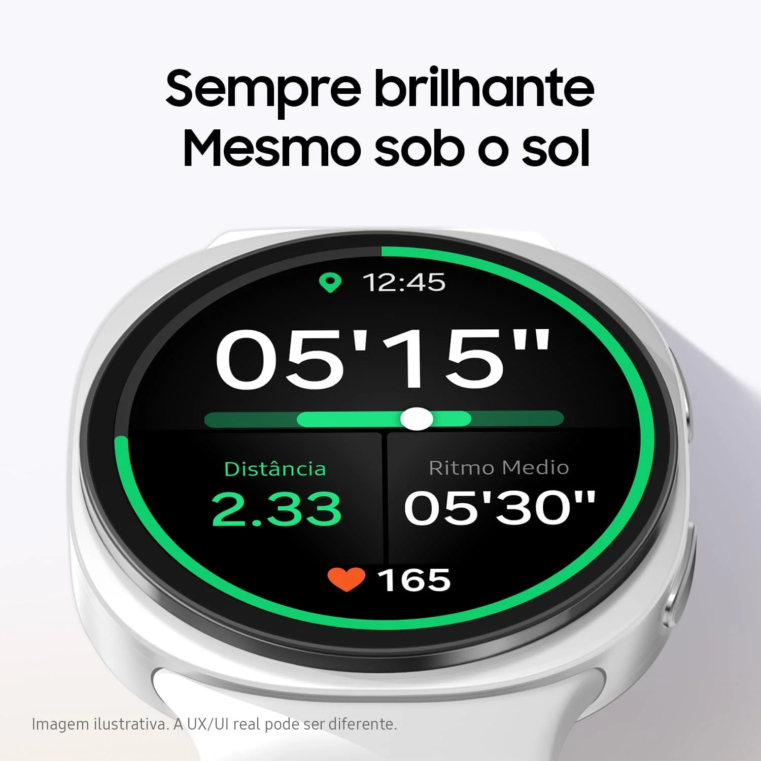 Smartwatch Samsung Galaxy Watch8 Cor Prata 44mm BT Galaxy AI com Tela em Cristal de Safira — Foto do produto