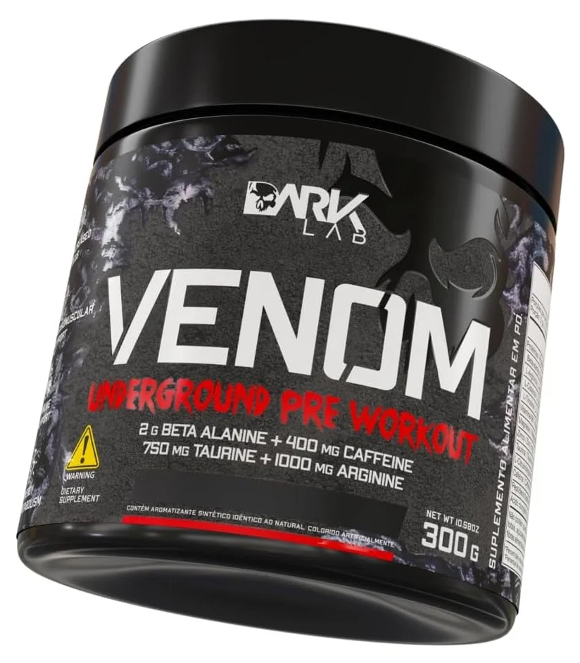 Pré-Treino Venom Underground Pre Workout Dark Lab 300g — Pré Treino Dark Lab Pote