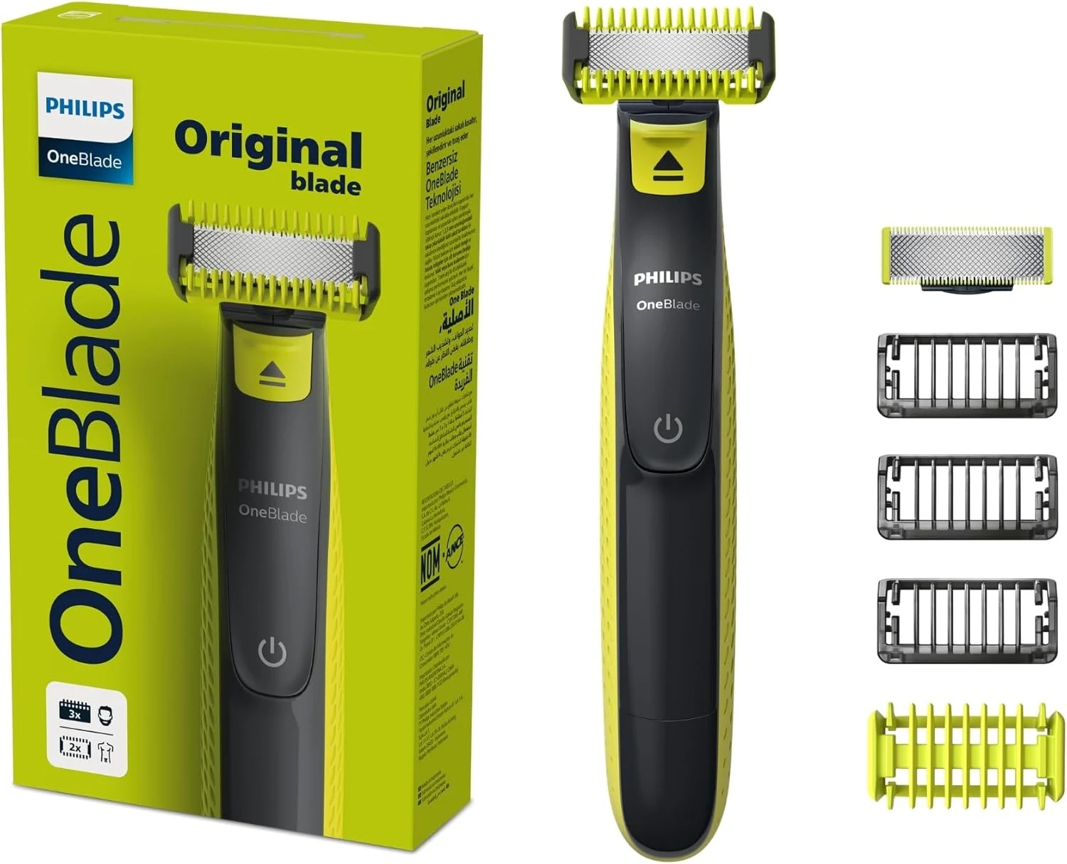 Aparador e Barbeador Elétrico de Pelos Philips OneBlade