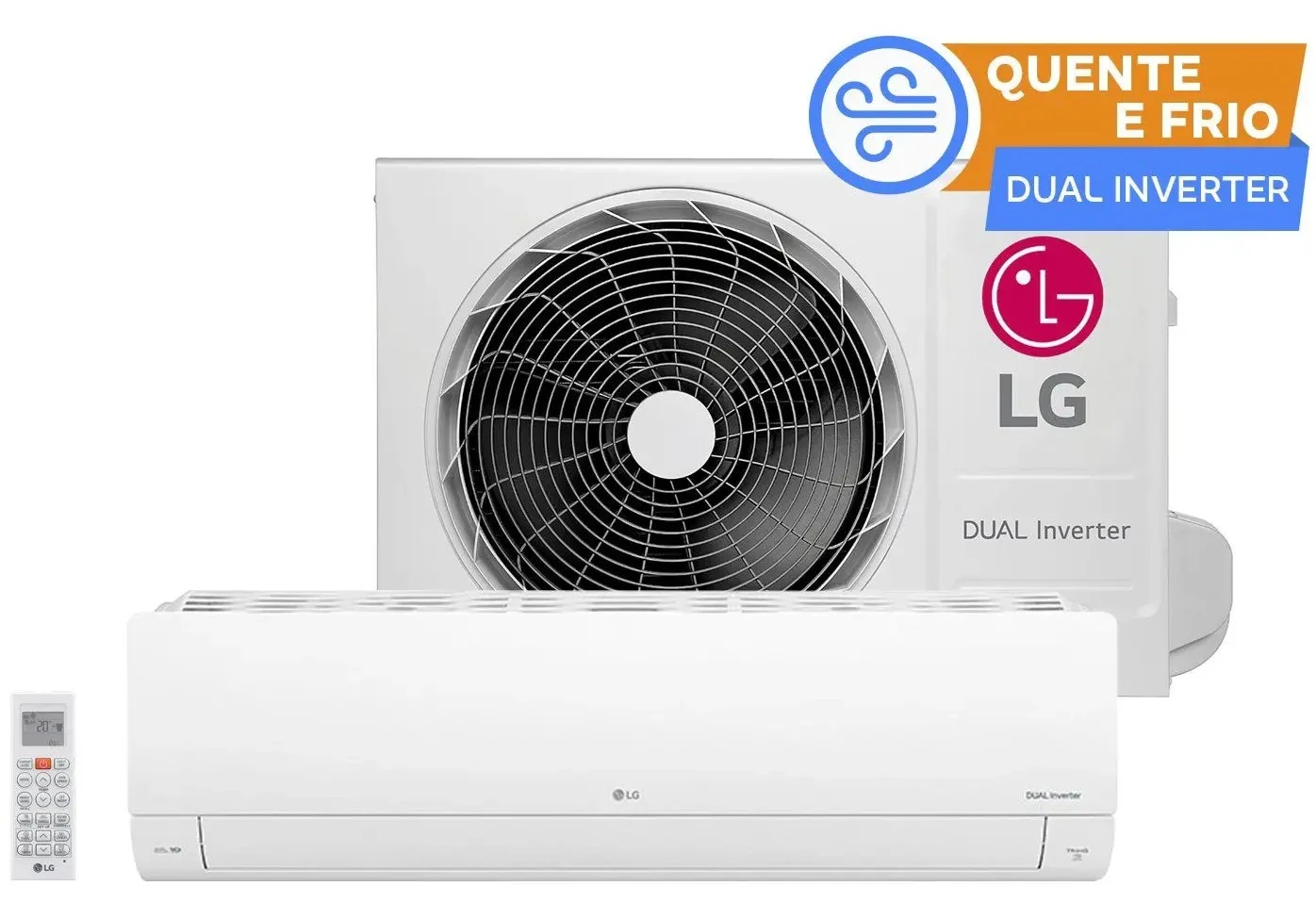Ar Condicionado Split LG DUAL Inverter Voice 30000 BTUs Quente e Frio 220V
