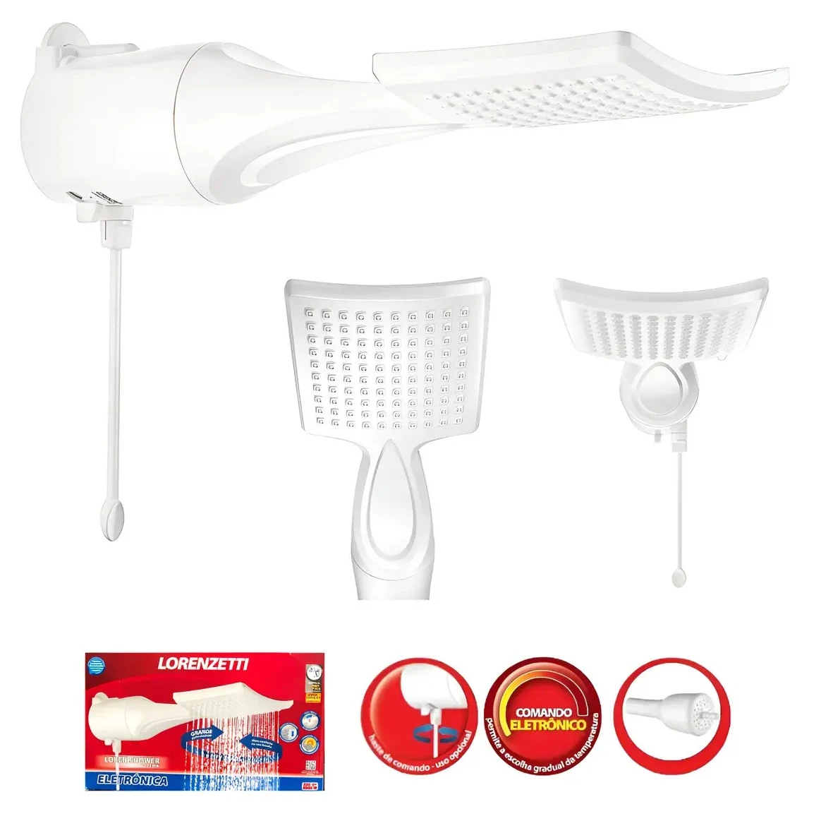 Chuveiro Lorenzetti Loren Shower Ultra Multitemperaturas 7500W 220V