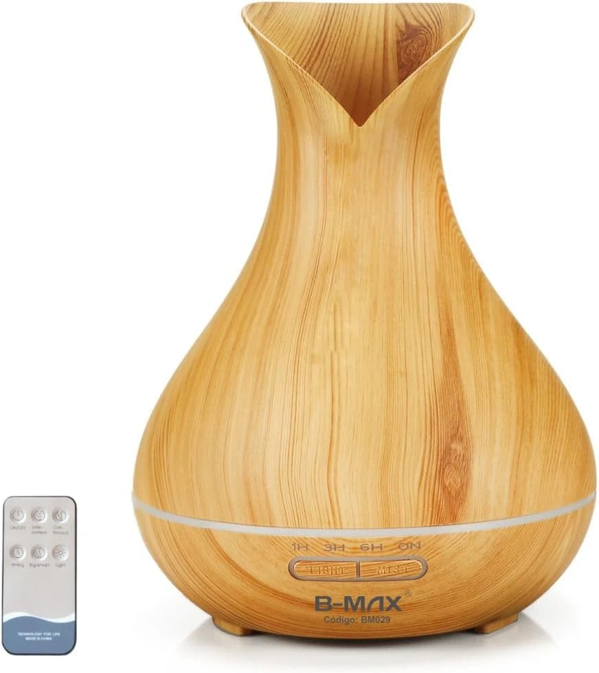 Difusor Umidificador Aromatizador Ultrassônico Led 7 Cores 400ml com Controle Remoto