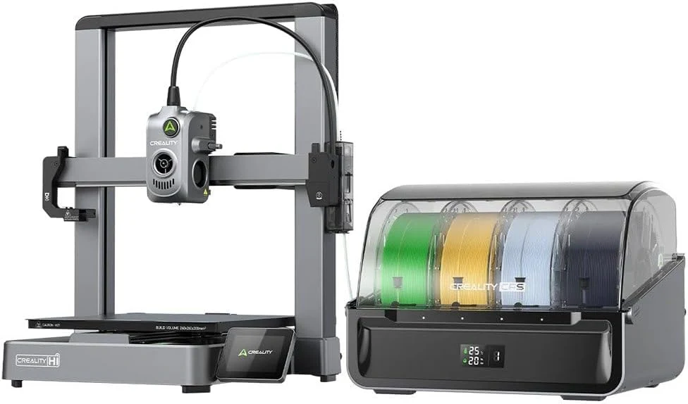 Impressora 3D Creality Hi Combo, multicolorida com CFS, nivelamento automático de alta velocidade de 500 mm/s