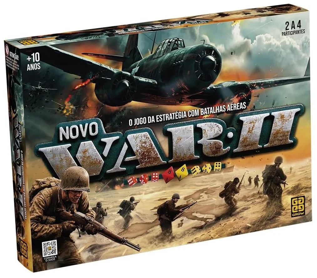 Jogo de tabuleiro War 2 Grow para 2 a 4 jogadores