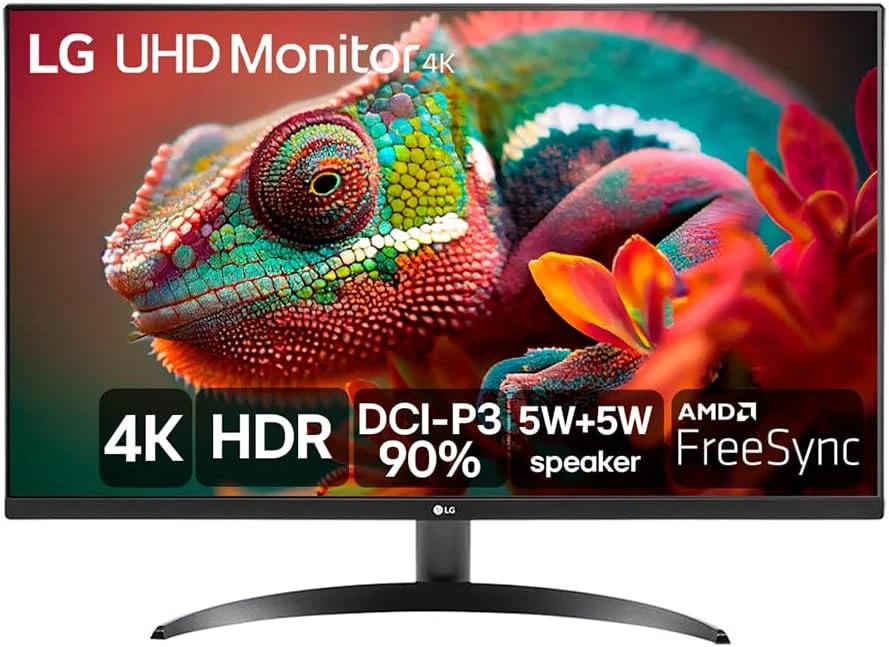 Monitor LG Ultra UHD 32" 4K HDMI AMD Free Sync MaxxAudio Dynamic Action Sync Black Stabilizer