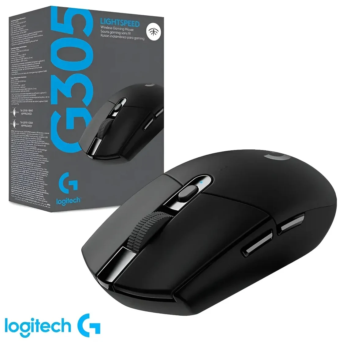 Mouse Logitech Gamer Sem Fio Series Lightspeed 6 Botões 12000 Dpi