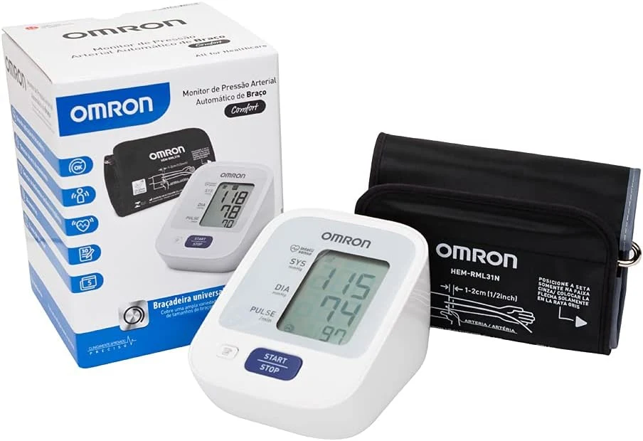OMRON Monitor de Pressão Arterial de Braço CONFORT