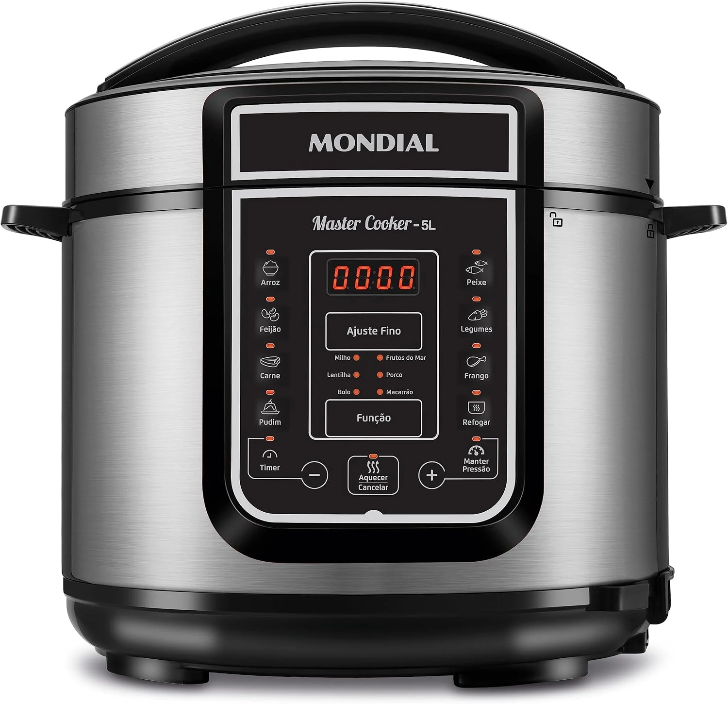 Panela de Pressão Elétrica Mondial Master Cooker 5L Digital 900W — 14 Funções, Timer 24h e Cuba Antiaderente