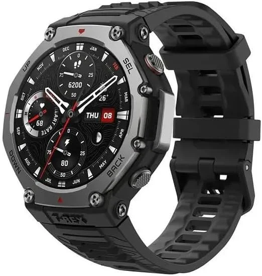Relógio Inteligente SmartWatch Amazfit T-Rex 3 Militar 48mm Com GPS Dual Band Mapas Offline Long Battery Life