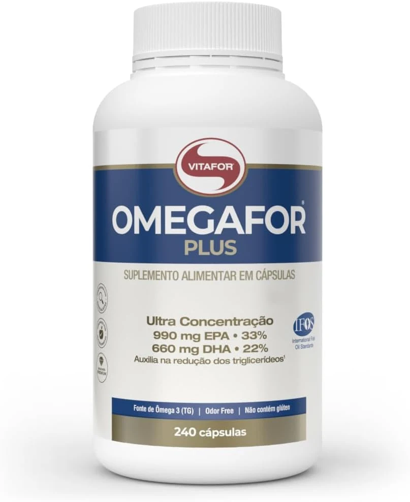 Ômega 3 Vitafor Omegafor Plus EPA e DHA 240 Cápsulas