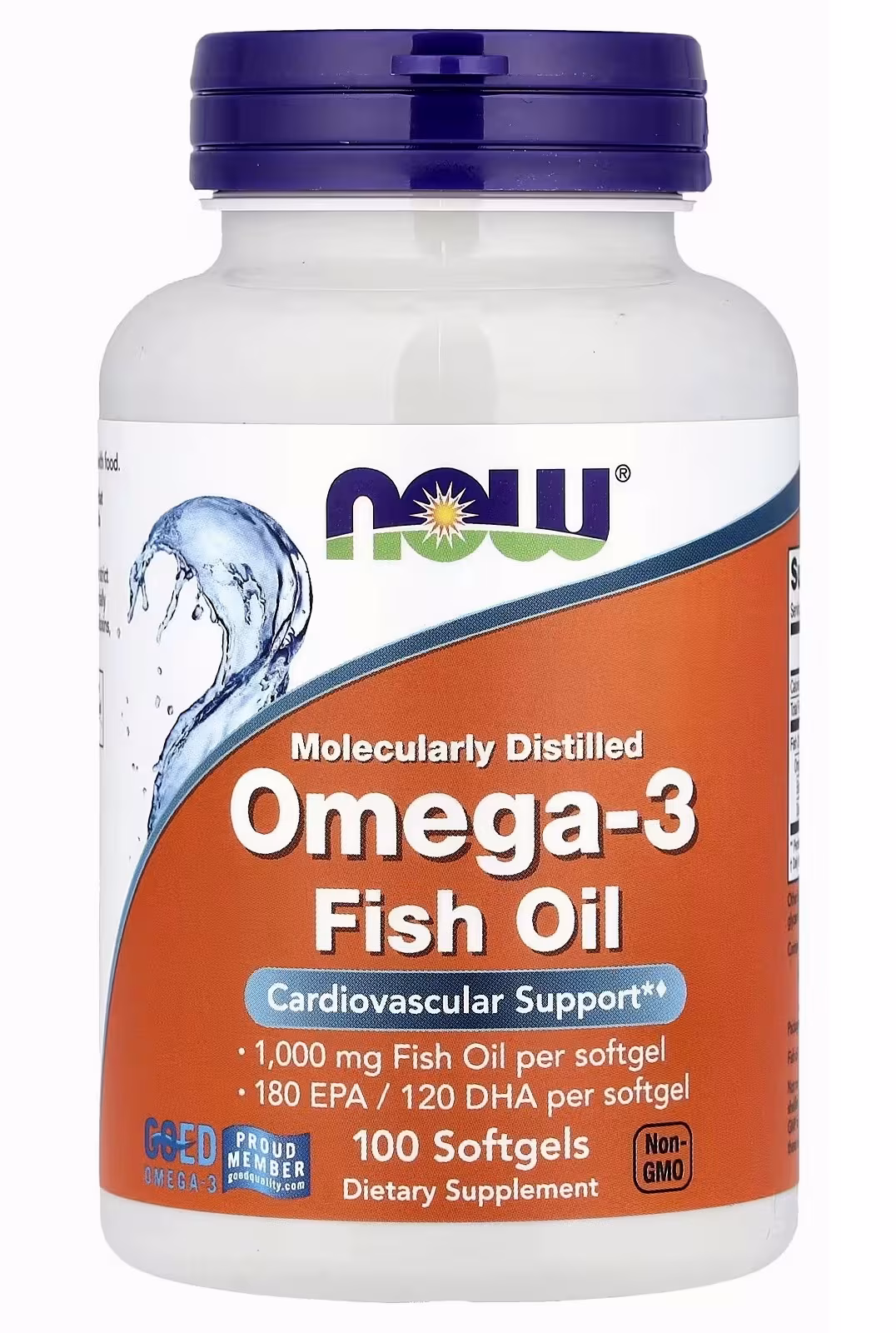 Suplemento Ômega 3 Now Foods 100 Cápsulas Softgels de 1000mg — Imagem principal