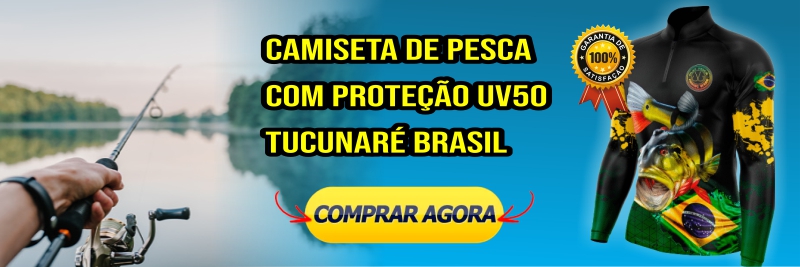 Camiseta de pesca com proteção UV