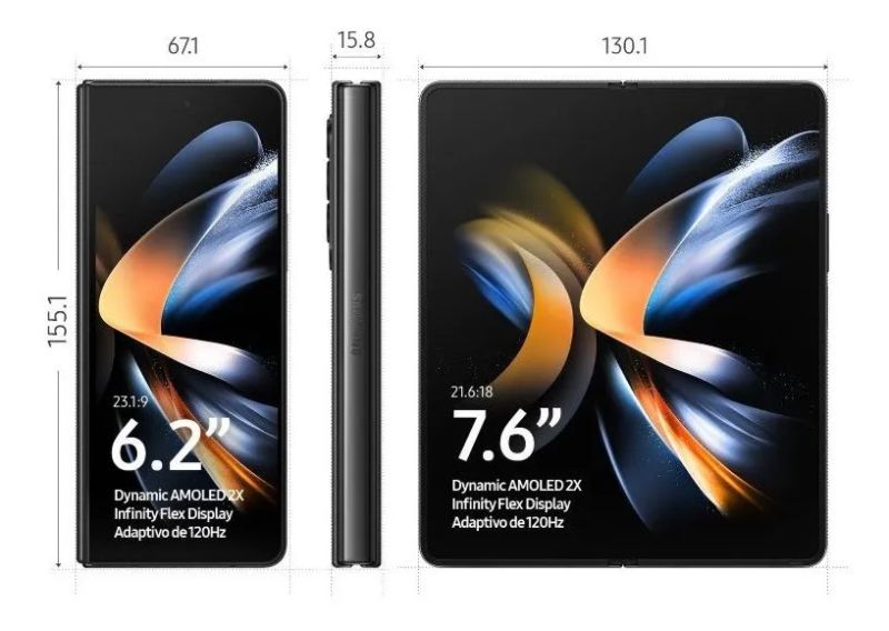 Samsung Galaxy Z Fold4 5G Dimensão